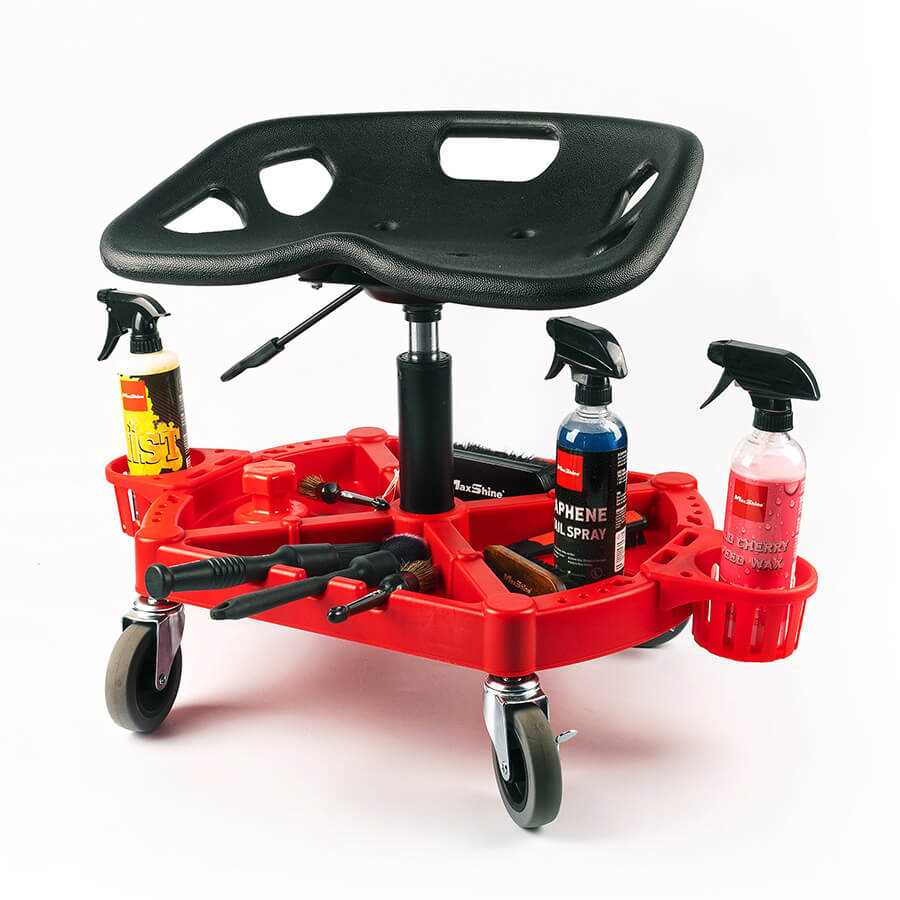 ADJUSTABLE CAR DETAILING STOOL